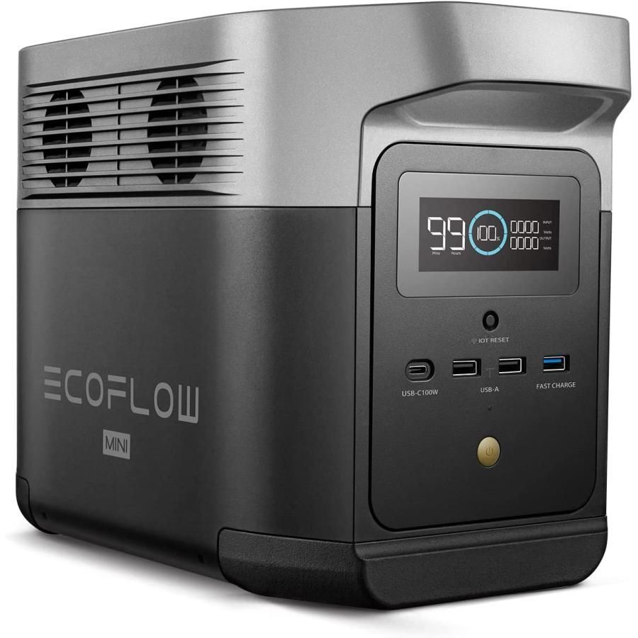 EcoFlow エコフロー ポータブル電源 DELTA mini 大容量 882Wh ポータブルバッテリー