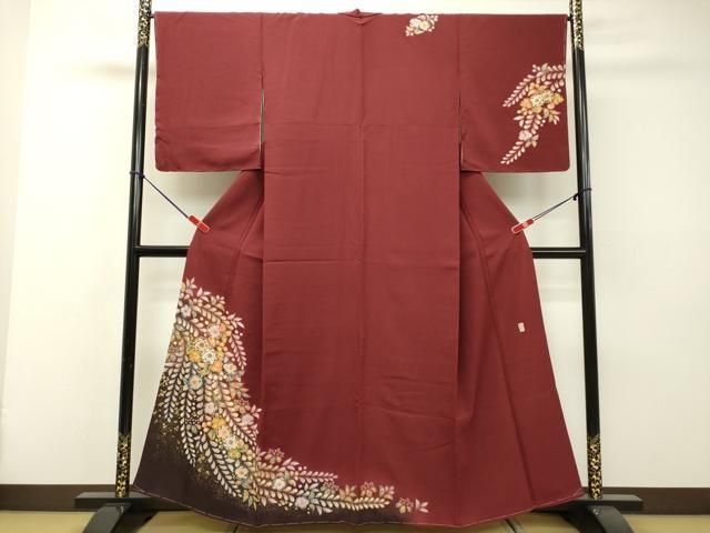 平和屋着物○越後十日町の一流染匠 桐屋・翠山工房 訪問着 辻が花 暈し  