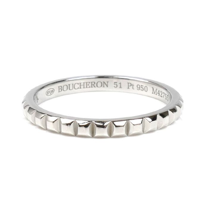 【試着のみ】ブシュロン　クルドパリ　リング　スモール　プラチナ T51 Boucheron ブシュロン Pt950プラチナ クルドパリ スモール