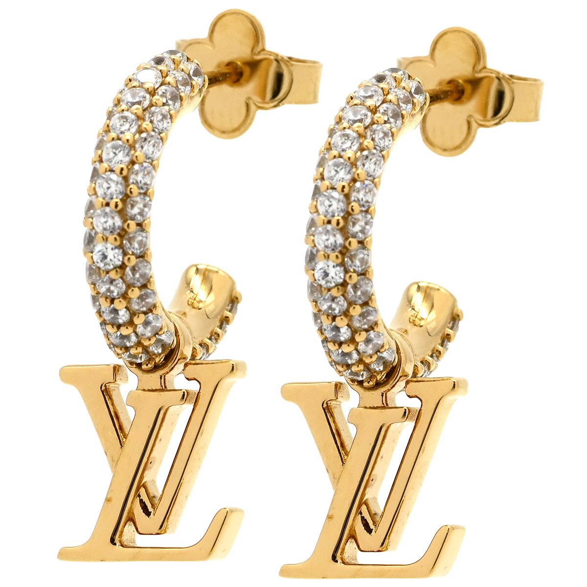 Louis Vuitton ゴールド LVピアス LOUIS VUITTONルイヴィトン
