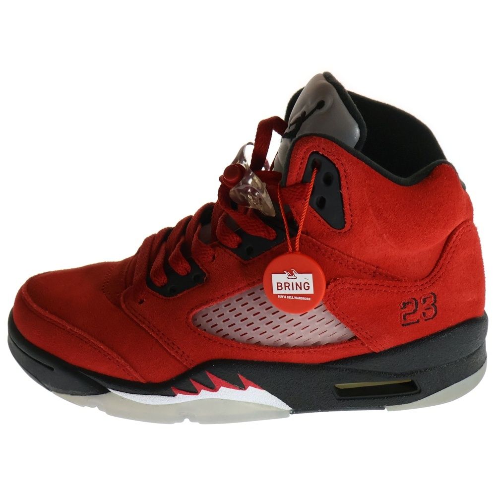 NIKE ナイキ AIR JORDAN 5 TORO BRAVO エアジョーダン 5 トロブラボー ハイカットスニーカー レッド レディース US6|24cm DD0587-600