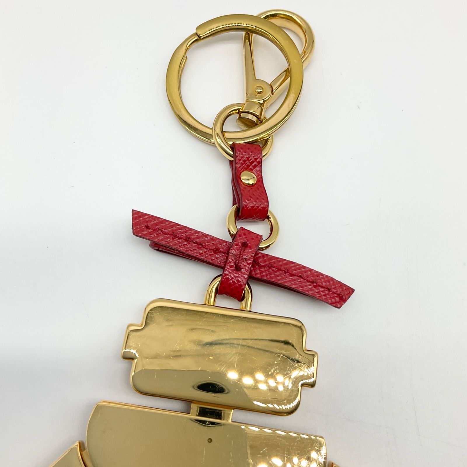 PRADA ロボット saffiano サフィアーノ チャーム キーホルダー PRADA