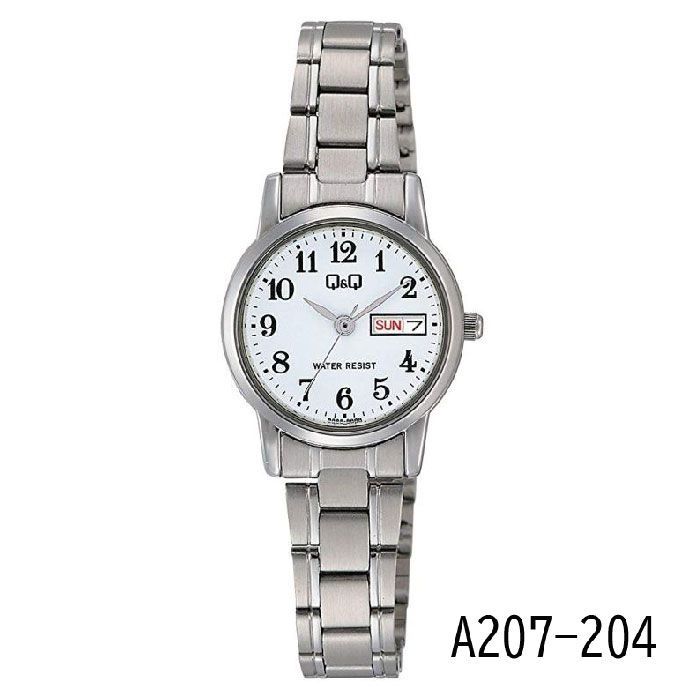 Seventeen24h　腕時計 新品 シチズン Q&Q 腕時計 レディース 日付 曜日表示 A207-204