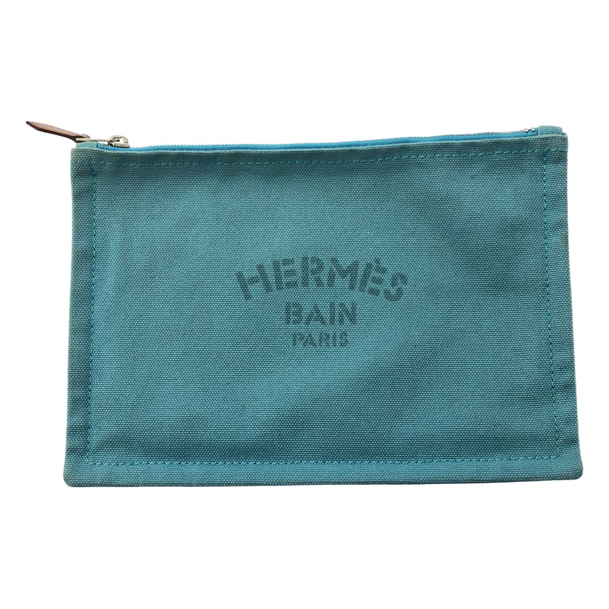 HERMES / エルメス | ヨッティングPM キャンバス ロゴ フラットポーチ 