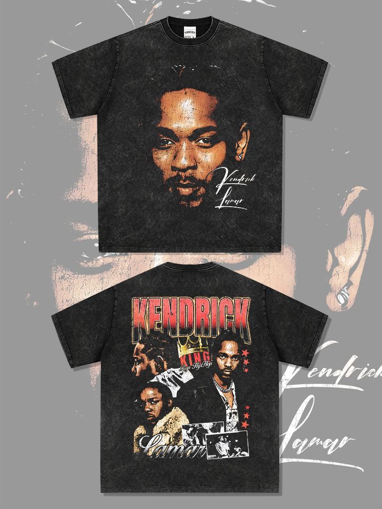 ケンドリック ラマー Kendrick Lamar ヴィンテージ加工 両面プリント 