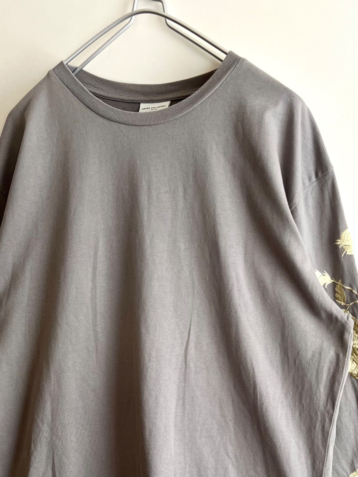 DRIES VAN NOTNEN ドリスヴァンノッテン 袖刺繍 絞りオーバー