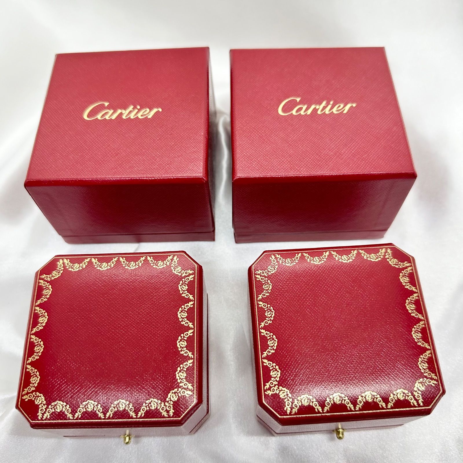 カルティエ Cartier空箱2個セット リング空箱】カルティエ Cartier 2セット - メルカリ