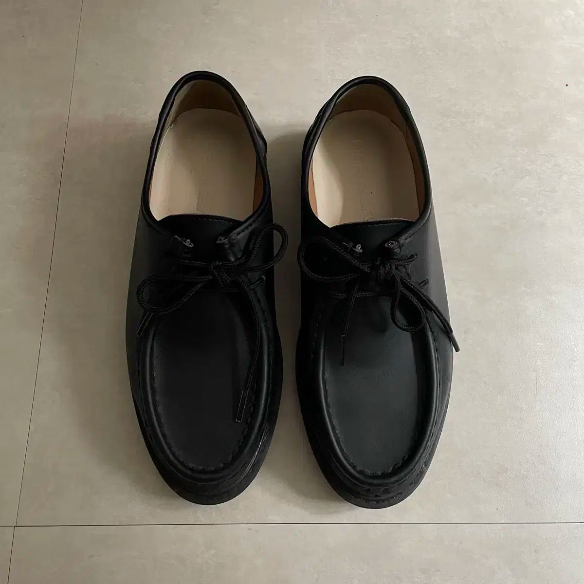 FIRENZE ATELIER フィレンツェアトリエ マット 黒 モック ダービーシューズ 250 mm