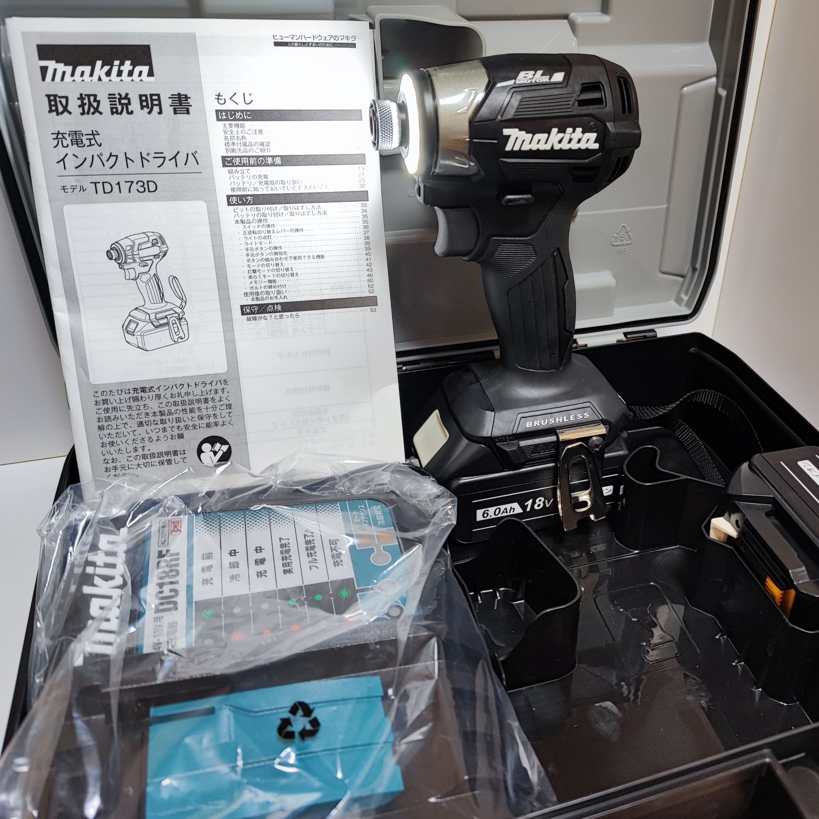 Makita マキタ 18V インパクトドライバー TD173 Y B 各色 - メルカリShops