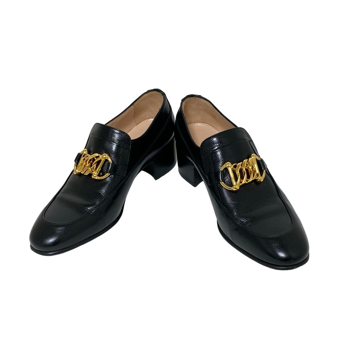GUCCI グッチ ブラック ローファー 中ヒール 37 1/2 楽天市場】【GUCCI】グッチ ビット ローファー パンプス