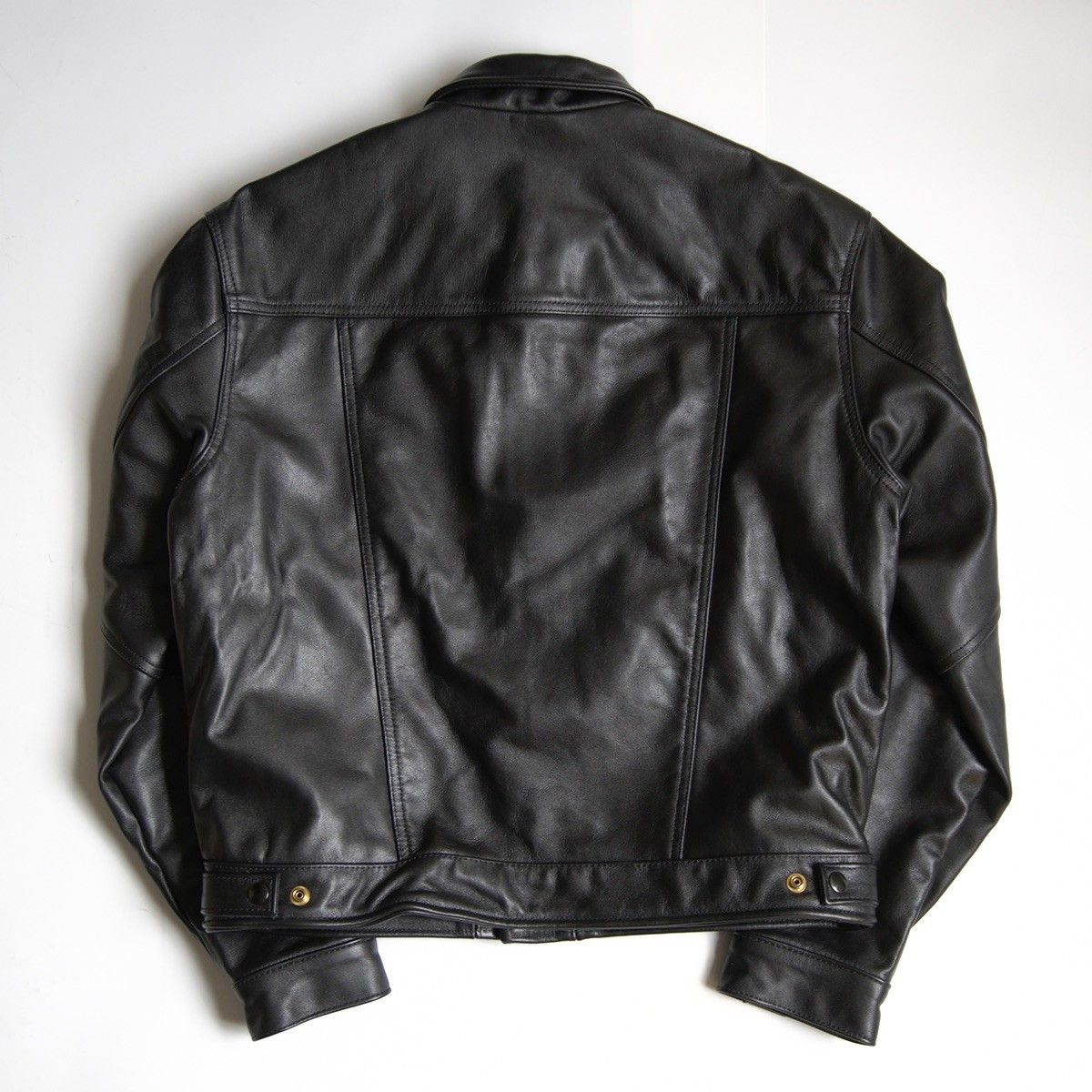 ビッグサイズ VANSON DJCB レザージャケット 42 ブラック バンソン 25100765