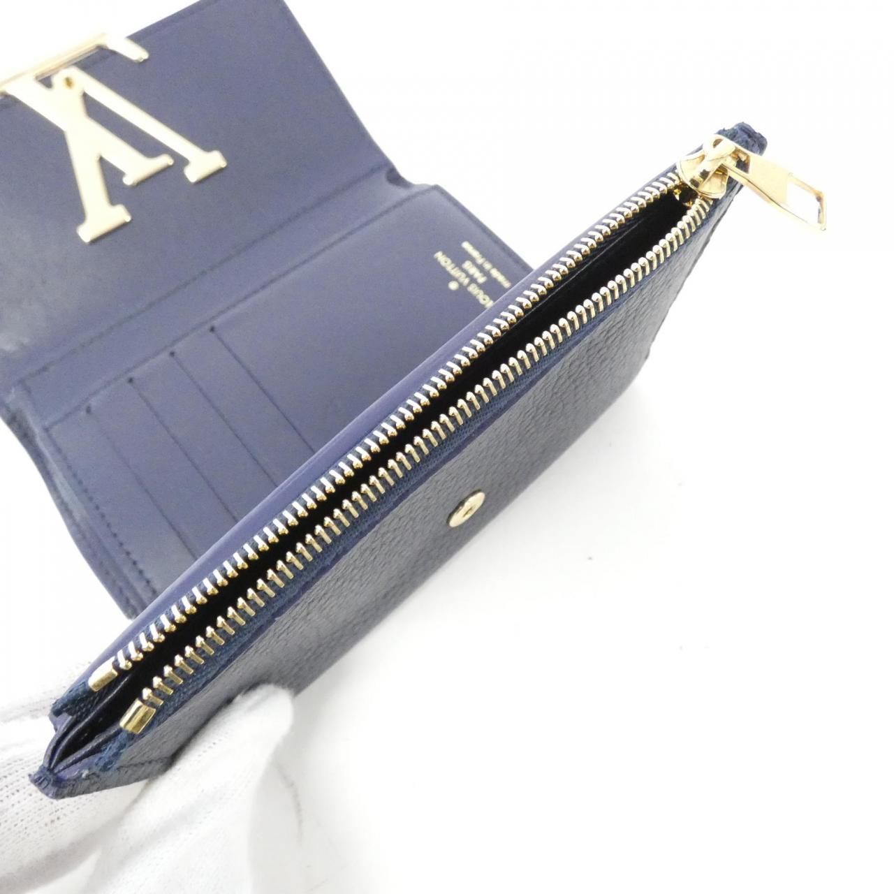 【美品】ルイヴィトン トリヨン ポルトフォイユ カプシーヌ 長財布 ネイビー ルイヴィトン トリヨン ポルトフォイユ カプシーヌ M81674 財布