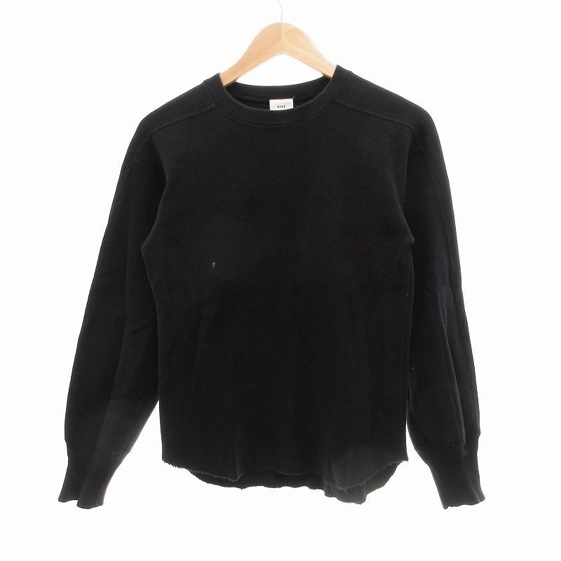 ハイク HYKE サーマルカットソー Tシャツ 長袖 カットオフ 1 S 黒 ブラック /JS ■GY19 レディース ハイク HYKE サーマルカットソー Tシャツ 長袖 カットオフ 1 S