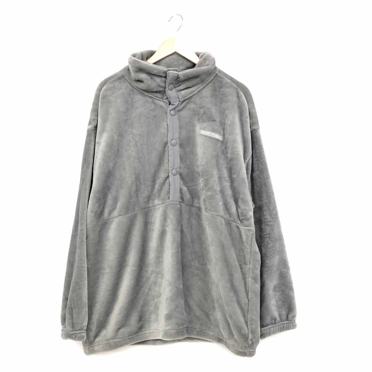 未使用品 MINETONKA ミネトンカ  フリースジャケット サイズXL  グレー  メンズ 　240002223754