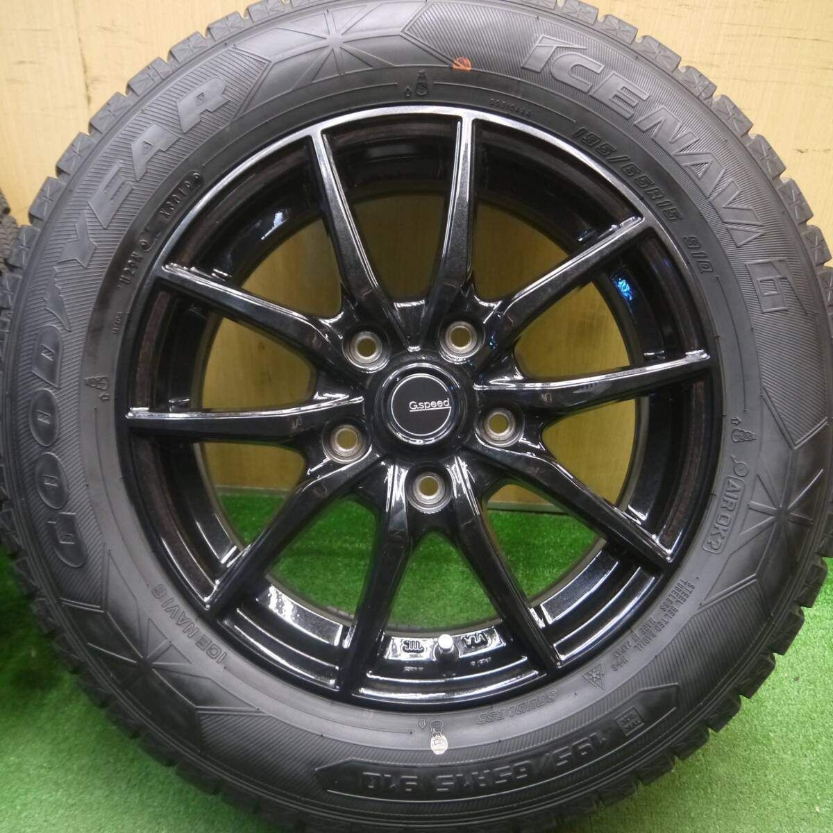 17年 バリ溝！キレイ！9.5分★プリウス 等 185/65R15 スタッドレス ブリヂストン ブリザック VRX INVERNO 15インチ PCD100/5H★
