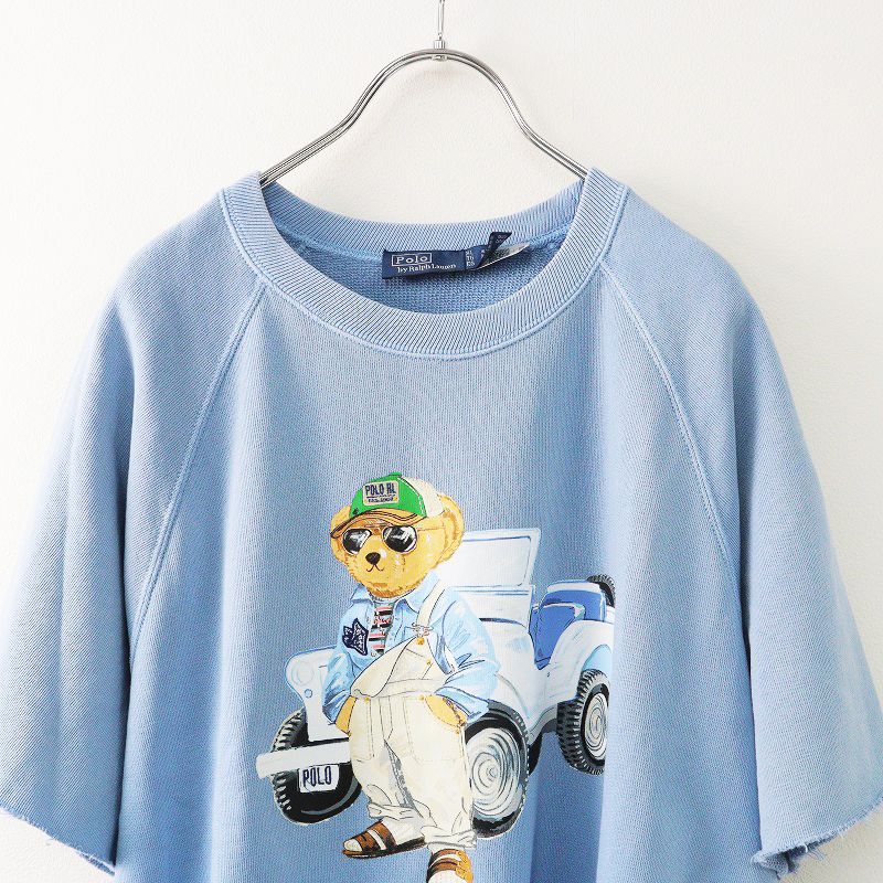 美品★ポロラルフローレン スウェット ショート丈　S ベビー)ソフト コットン ポロ ショートオール （ロンパース