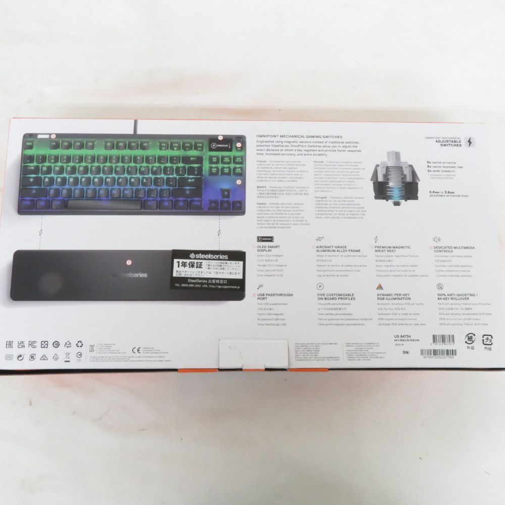 SteelSeries スティールシリーズ PC周辺機器 ゲーミングキーボード 