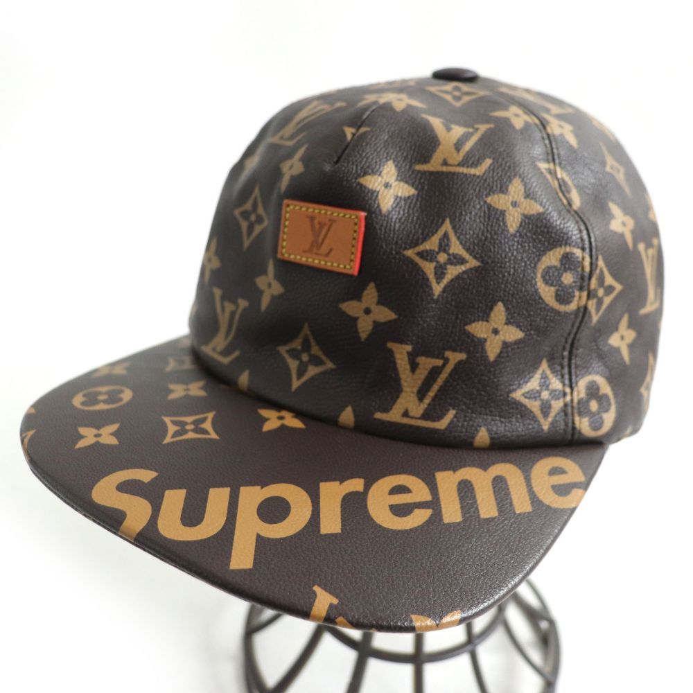 極美品□ルイヴィトン×シュプリーム MP1879 LV 5-Panel Hat モノグラム