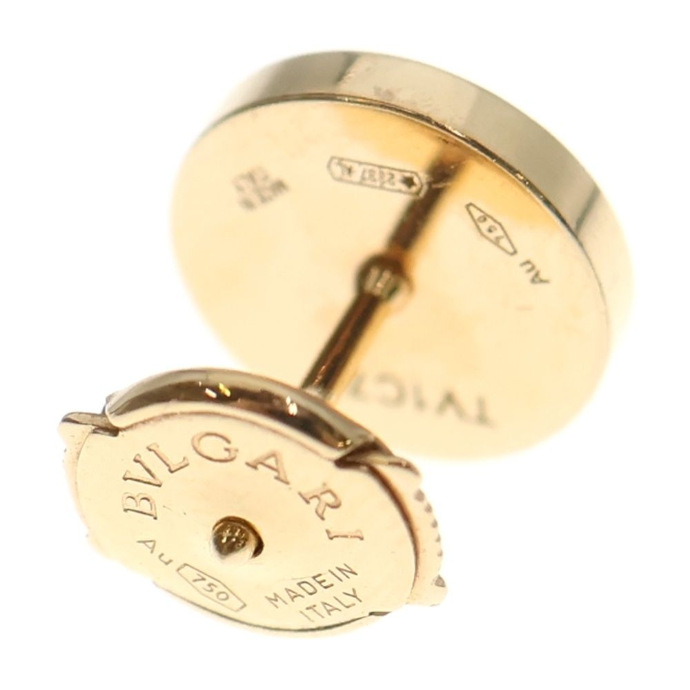 BVLGARI ブルガリ ブルガリブルガリ ダイヤ ピアス シングル Au750 K18 PG ピンクゴールド 片耳