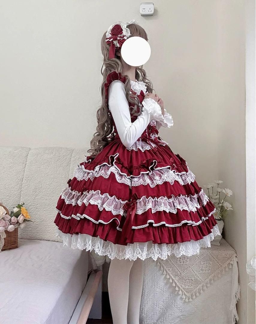 ♥ 女子会にぴったり♪フリルたっぷりロリータワンピース お出かけや女子会に