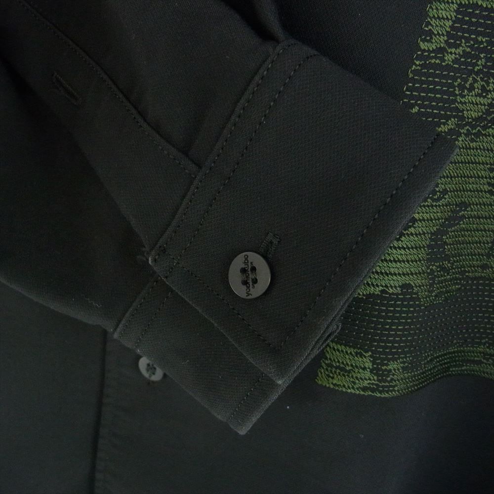 yoshio kubo / L/S SHIRT SHAOLIN/刺繍/長袖シャツ/2/ポリエステル/BLK/YKF23202 yoshio kubo ヨシオクボ YKF23202 L/S SHIRT SHAOLIN 刺繍 シャオリン