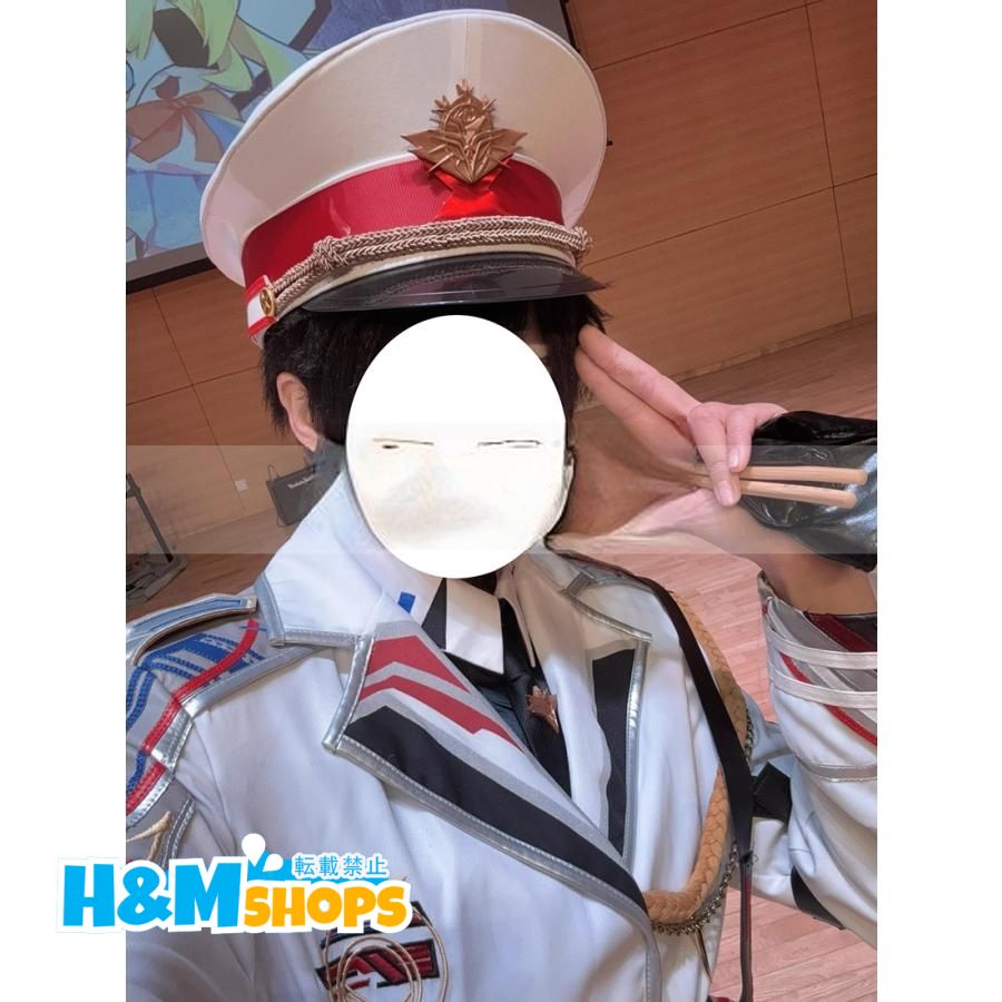 コスプレ　恋と深空　マヒル　真昼　執艦官　軍服　思念　衣装　ウィッグ　ネックレス Amazon.co.jp: [Beauty 出品] 帽付き 恋と深空 マヒル 夏以昼 新