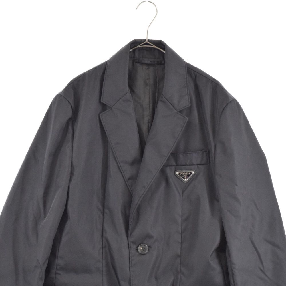 PRADA (プラダ) 22AW Re-Nylon Single-Breasted Jacket ロゴプレート