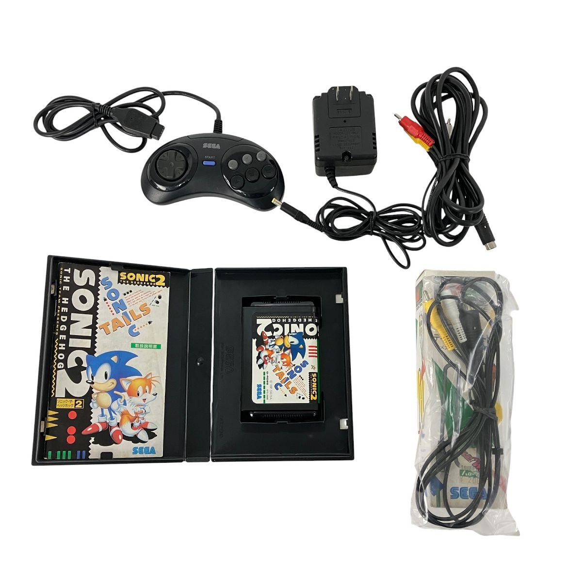 SEGA HAA-2502 メガドライブ2 ソフト付 ゲーム機 セガ 中古