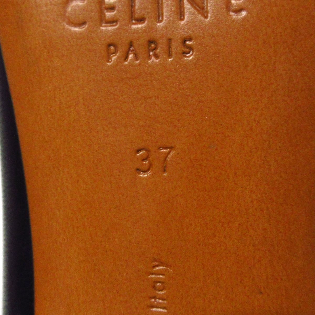 CELINE(セリーヌ) ショートブーツ 37 レディース 黒×シルバー
