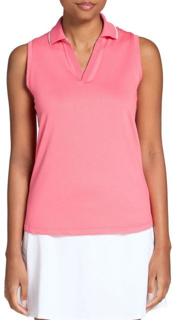 送料無料 ウォルターヘーゲン レディース ポロシャツ トップス Walter Hagen Women s Performance 11 Sleeveless Johnny Polo Tropical Hibiscus