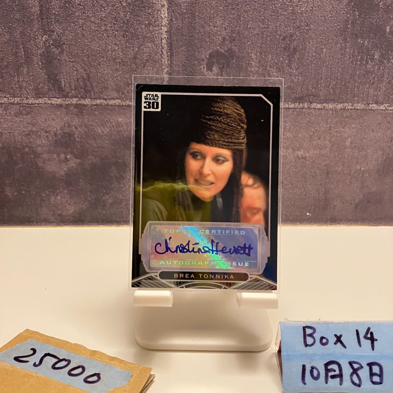 2017 Topps Christine Hewett As Brea Tonnija 直筆サインカード Star Wars 30th Anniversary A New Hope カード