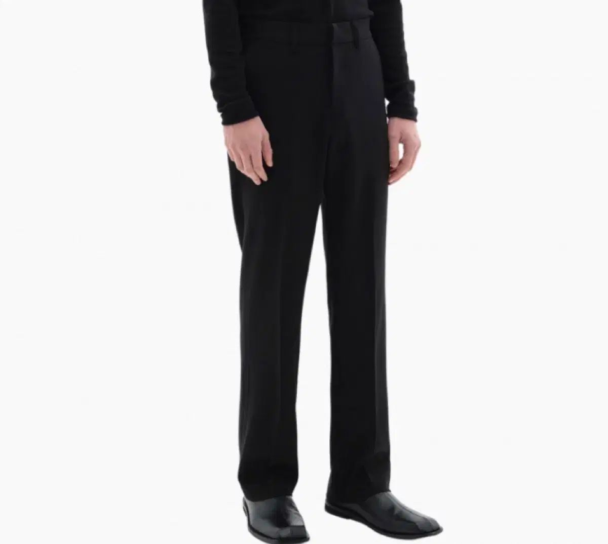 新品 add エド ロング ワイド スラックス fw 黒 m