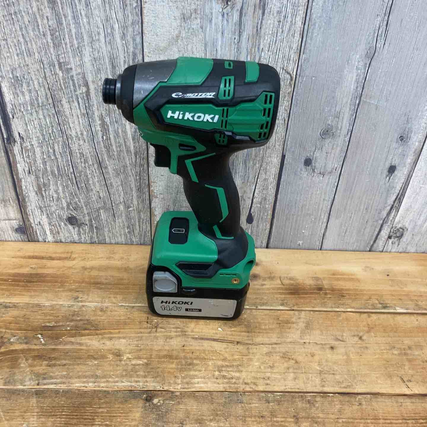 【品】 ハイコーキ(HIKOKI ※旧:日立工機) コードレスインパクトドライバー WH14DB(NN) バッテリー1個付属 【東大和店】