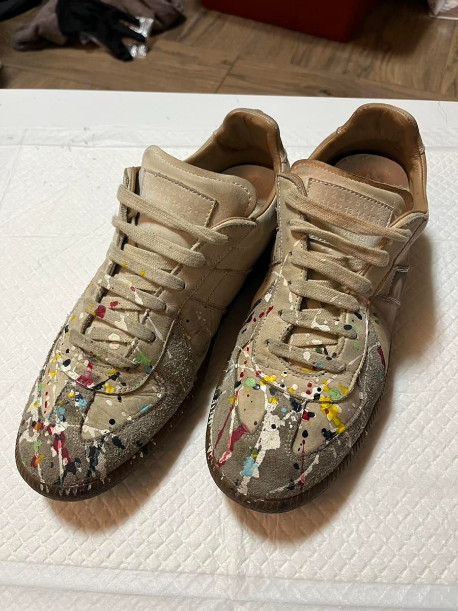 【Bunjang商品韓国直送】正規品 Maison Margiela(メゾンマルジェラ) ペインティングシューズ 255