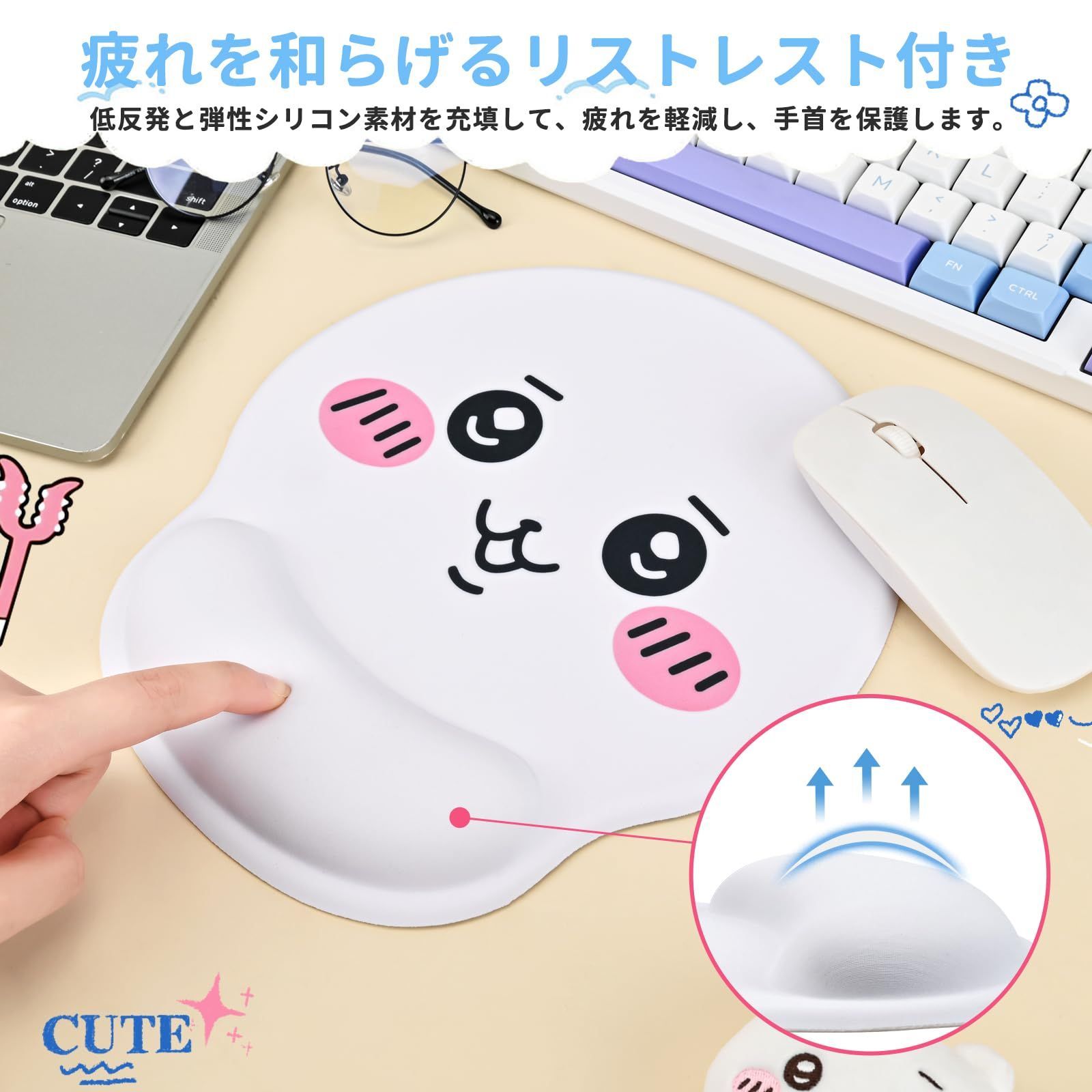 人気商品の ラウンドマウスパッド インスピレーションゲームマウスマット アイドル