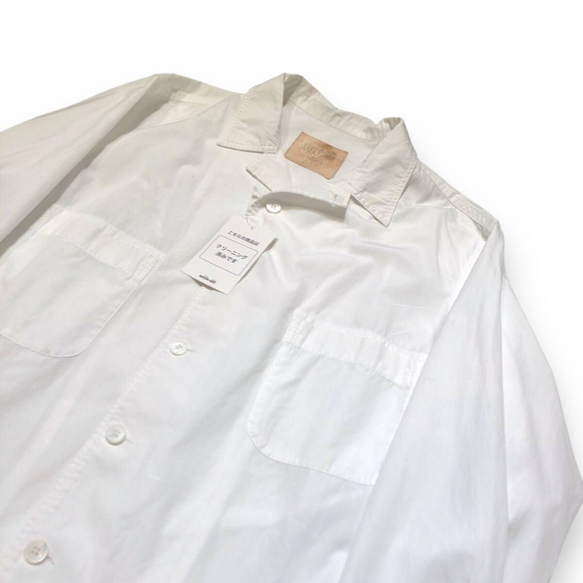 23AW YOHJI YAMAMOTO POUR HOMME COTTON BROADCLOTH OPEN COLLAR LONG