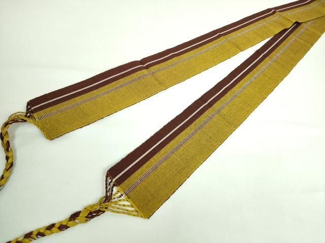 平和屋着物■極上　本場黄八丈　伊達締め　間道　逸品　DZAA6766kh5 平和屋着物□極上 本場黄八丈 伊達締め 間道 逸品 DZAA6766kh5 - メルカリ