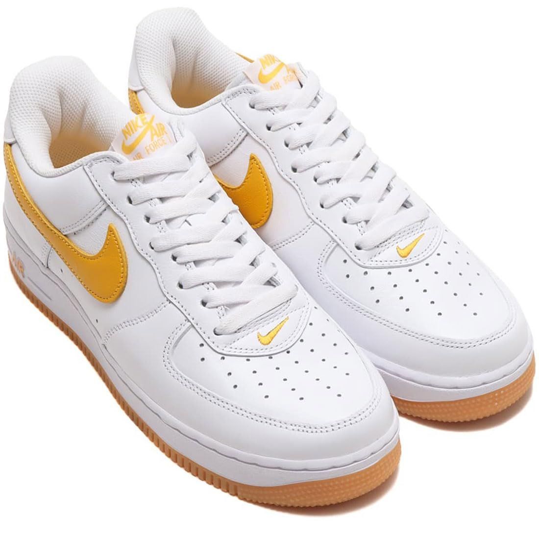 [ナイキ] エア フォース 1 ロー レトロ AIR FORCE 1 LOW RETRO ホワイト/ガムイエロー/ユニバーシティゴールド FD7039-100 日本国内正規品 26.5cm 