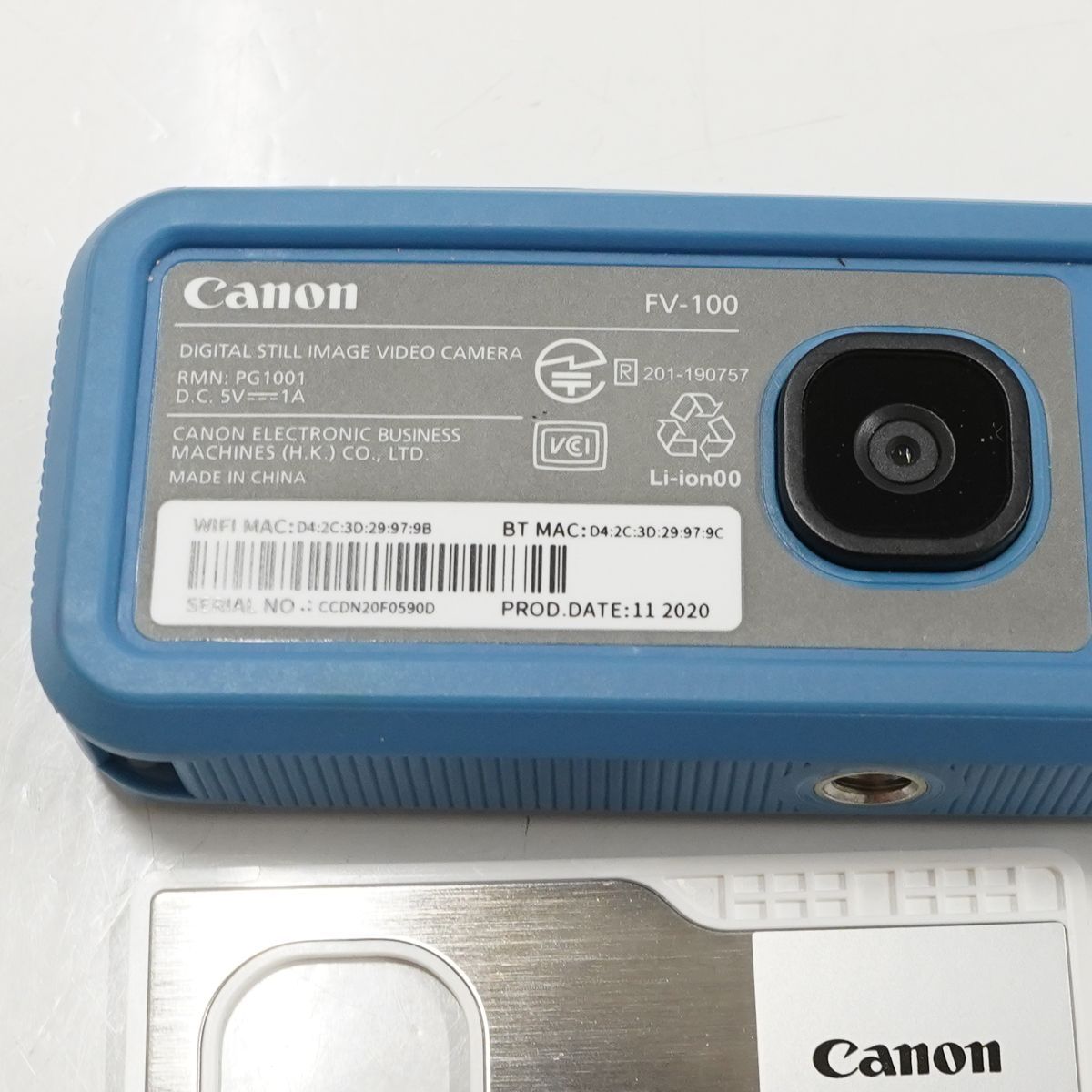 Canon iNSPIC REC FV-100 アソビカメラ BLUE 防水 | ヤマダウェブコム