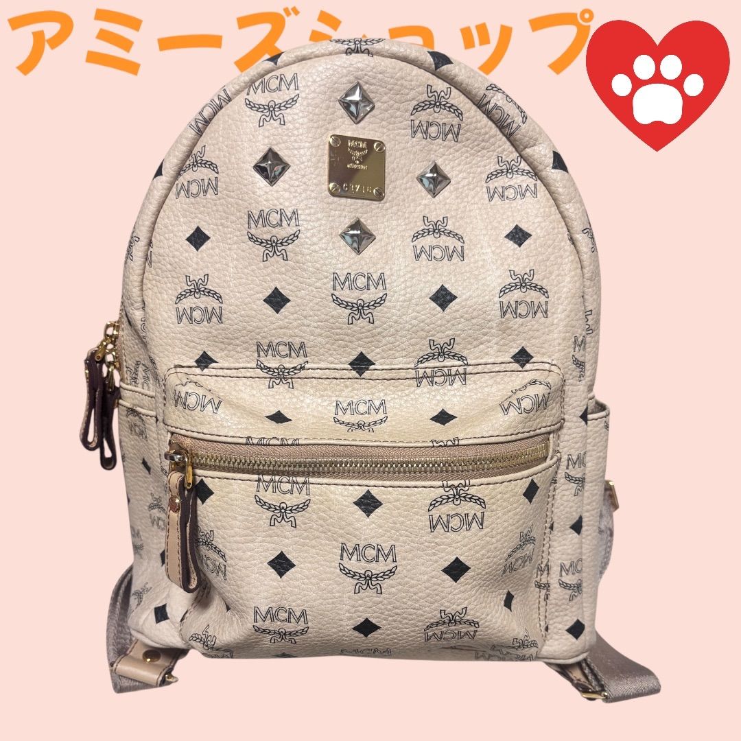 【最終お値下げ】MCM リュック ミニ ベージュ MCM リュック バックパック ベージュ miniサイズ ミニ｜Yahoo