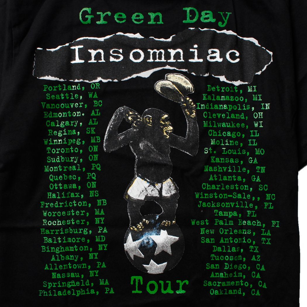 GREEN DAY】グリーンデイ Inosomniac ロックTシャツ バンドT