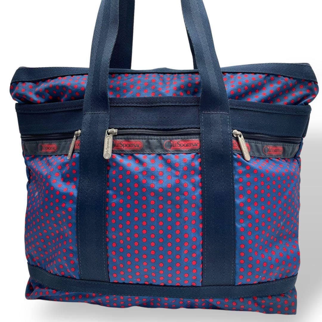 ランキング第1位 美品 lesportsac ドット ナイロン トートバッグ ボストンバッグ バッグ