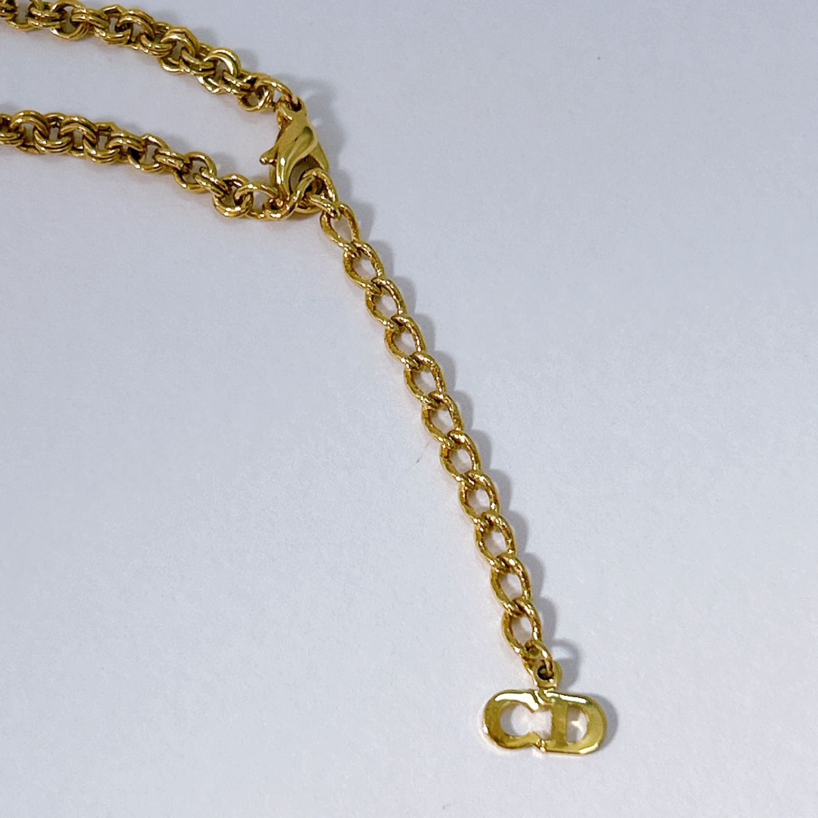 【極美品】Dior ゴールドメッキ ネックレス Dior ゴールドメッキ ネックレス Christian Dior DIOR ディオール