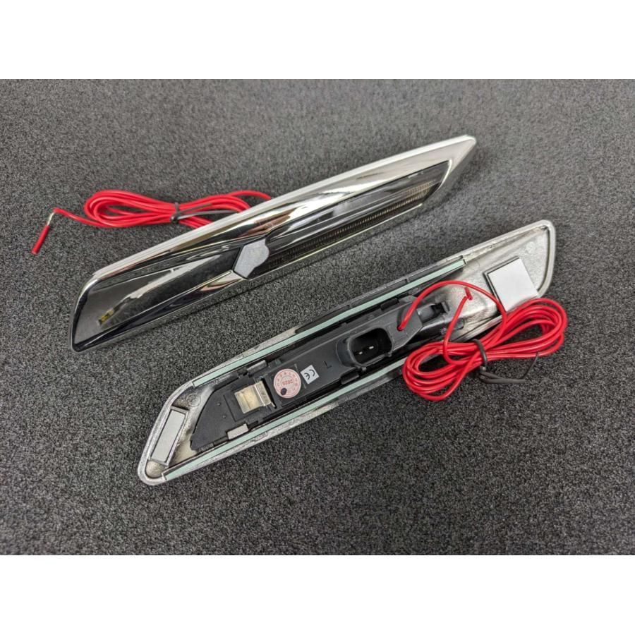 ポジションホワイト2色発光 LED メッキ サイドウインカー サイドマーカー レクサス GS350 GS430 GS450h b6697