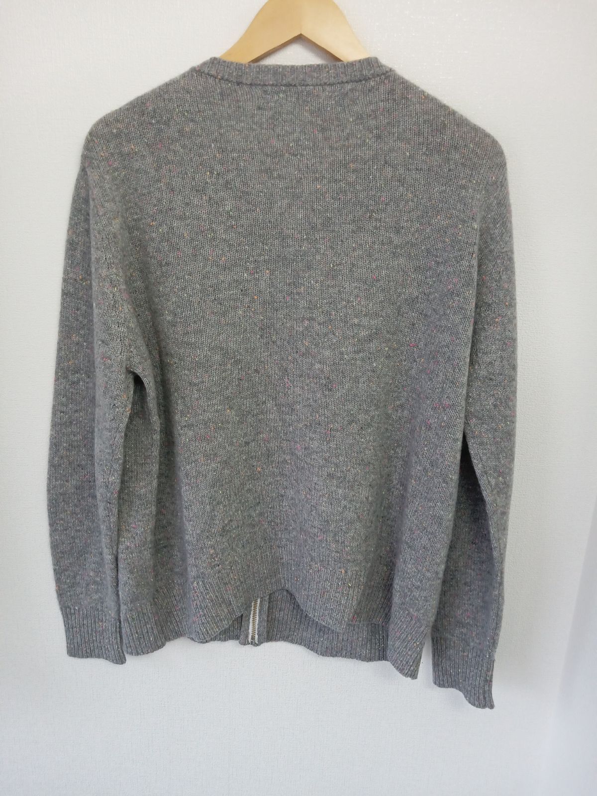 The Elder Statesman カシミヤ ジップアップ ニット グレー M ジ