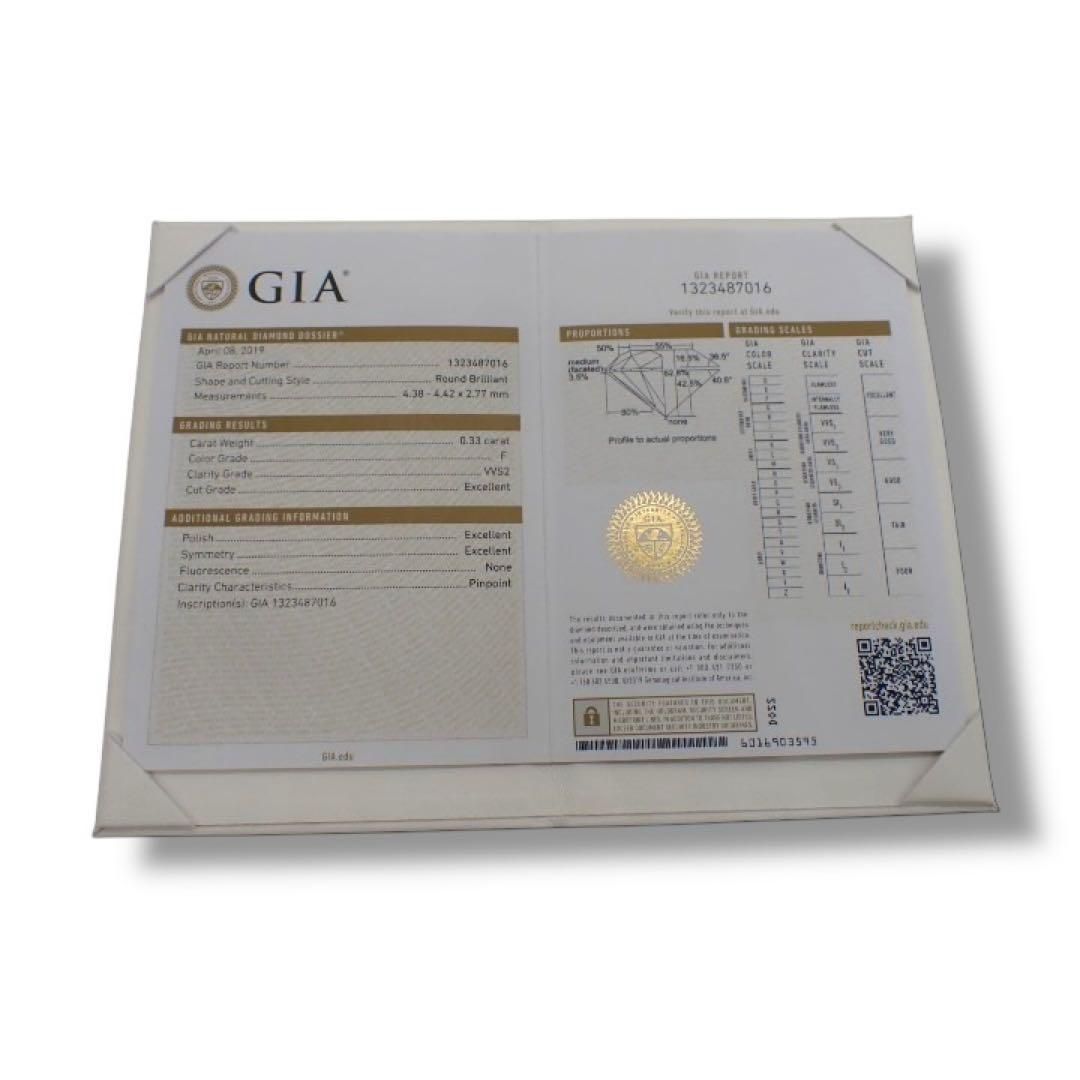 ブシュロン 0.33ct ポン ドゥ パリ ダイヤ 48 Pt950 3781 - メルカリ