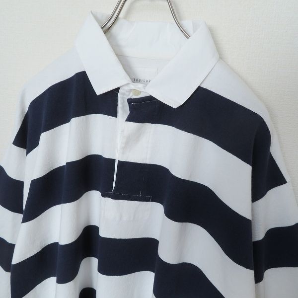 TOUJOURS トゥジュー ラガーシャツ カットソー オーバーサイズ