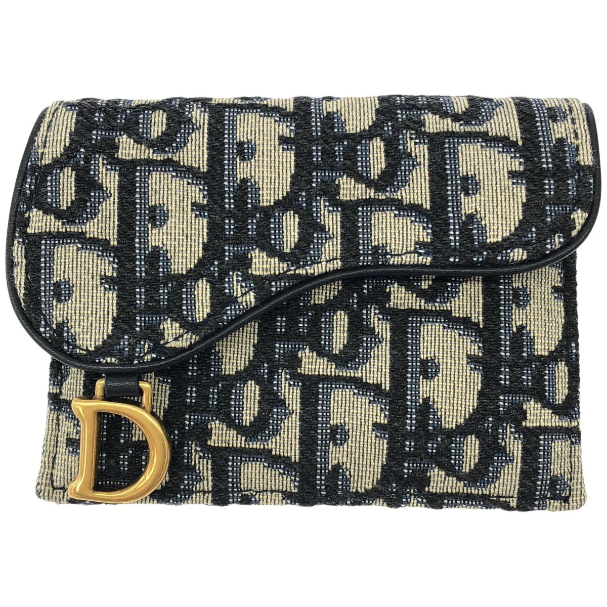 クリスチャン ディオール Christian Dior オブリーク Saddle Bloom カードケース
