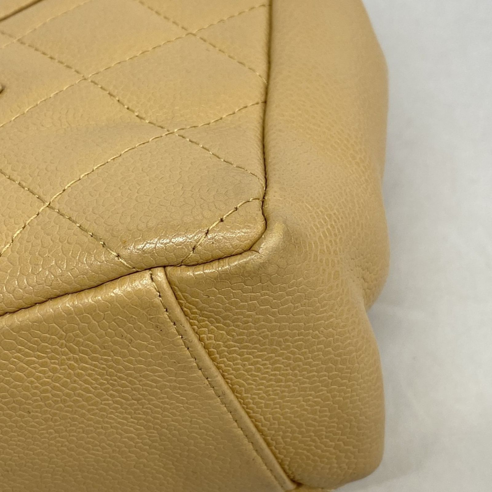 チェーンショルダー キャビアスキン