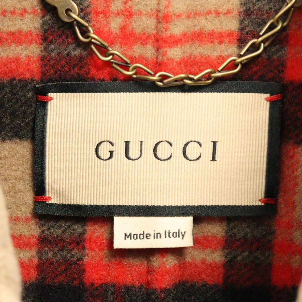 GUCCI (グッチ) Jumbo GG Canvas Wool Car Coat 698708 ZAIT6